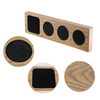 wood display tray Wood Serving Platters and Trays Set of Coaster set/Bottle stand