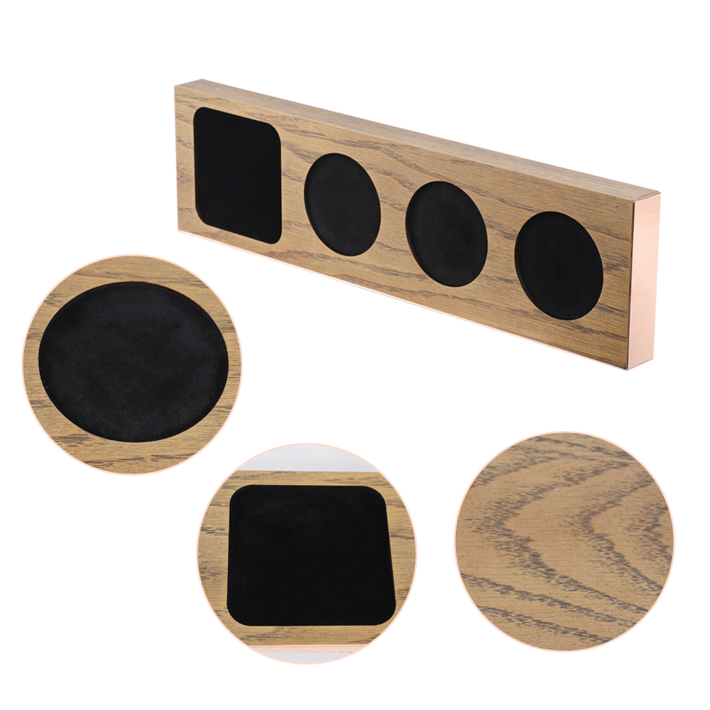 wood display tray Wood Serving Platters and Trays Set of Coaster set/Bottle stand