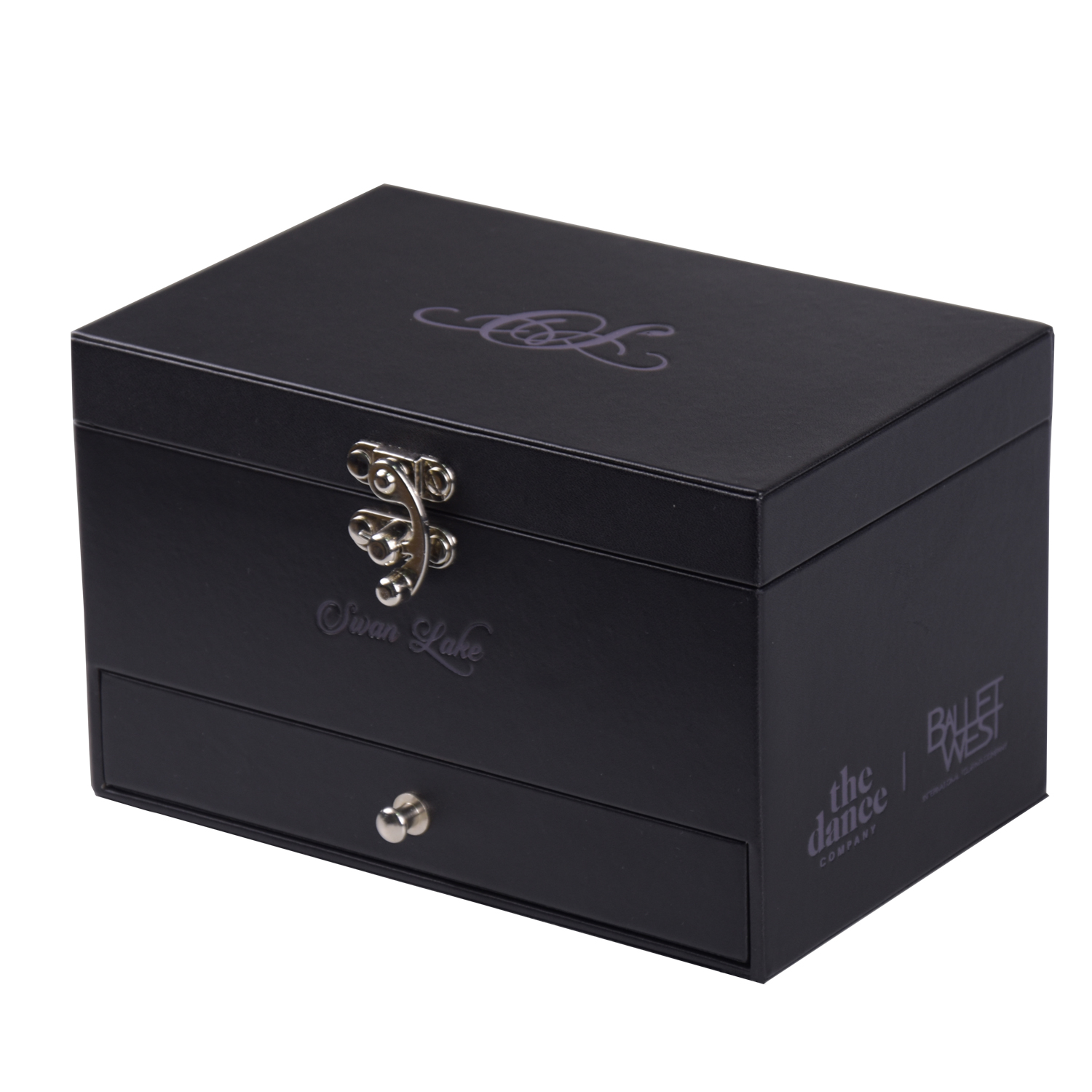2020 Custom Fashion Black PU Jewelry Music Box 