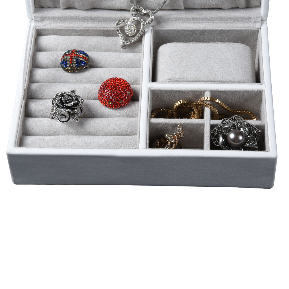 hot sale Large Jewelry Box and Compartments for ring Earrings, Necklaces, Bracelets organizer ,jewelry gift box