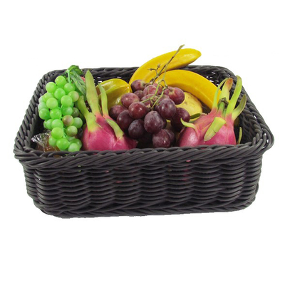 Rectangle Rattan Basket for Fruit And Vegetable Display