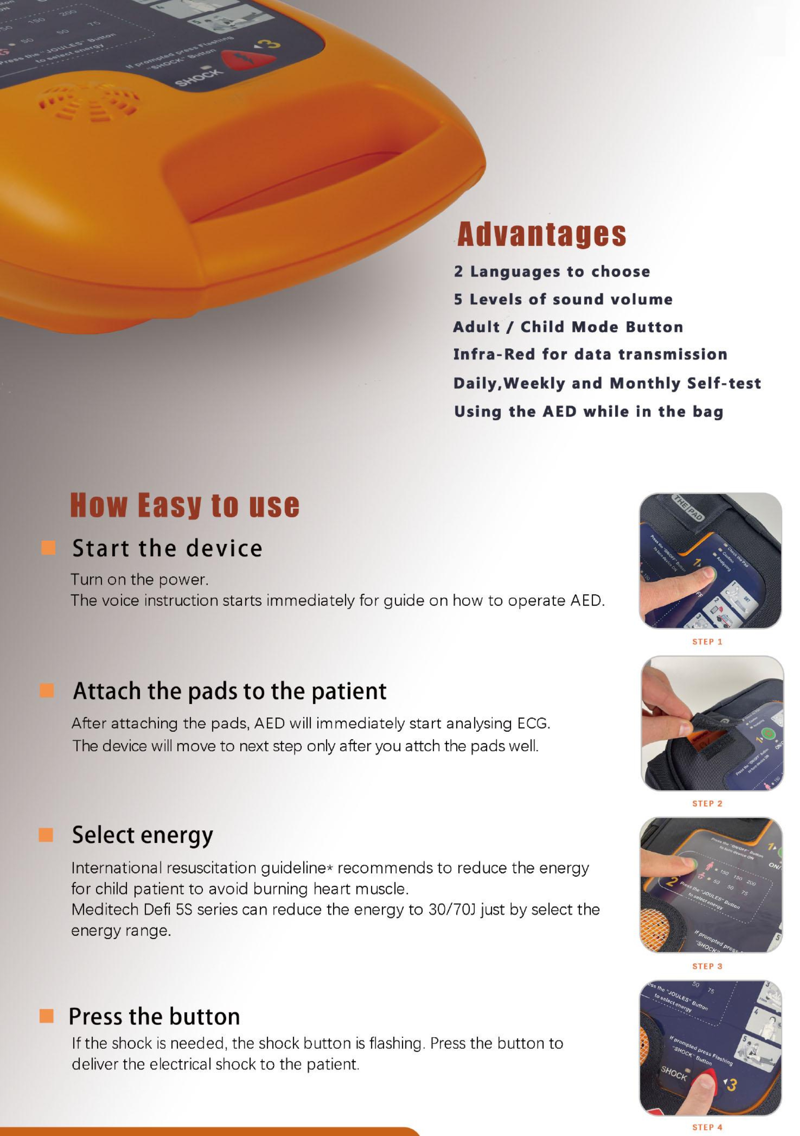 D&eacute;fibrillateur externe automatique LCZ15-(1)-2