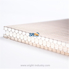 UV resistant honeycomb polycarbonate roofing sheets honeycomb hollow sheets for greenhouse roofing