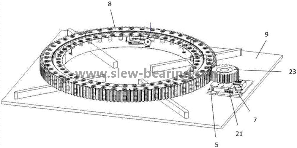 Cojinete de anillo giratorio de alta calidad XZWD para remolque de mesa giratoria