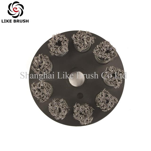 Disc Brushes Steel Knot Wire Filament