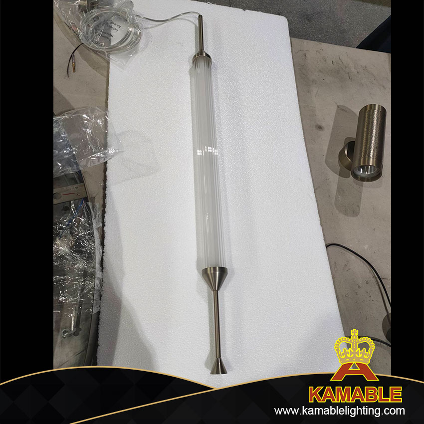 Декоративная тонкая стеклянная подвесная лампа в стиле сливы в столовой (KIZ-77P)