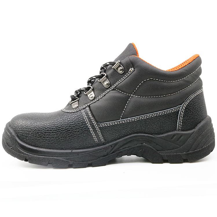 5071 Black oil resistant anti slip steel toe cap safety shoe for men