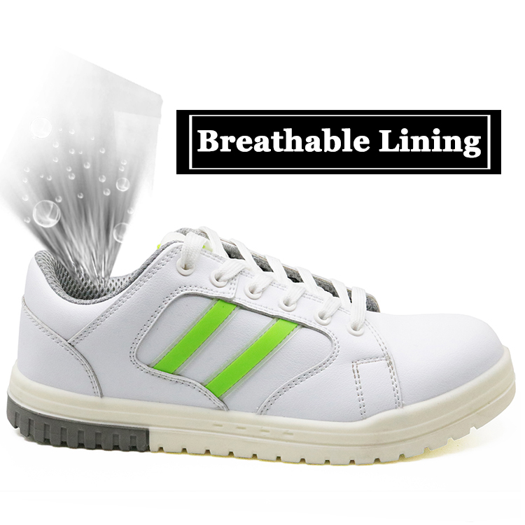Oil slip resistant fashion casual sport safety shoes with fiberglass toe