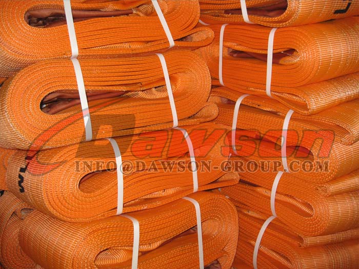 WLL 50 Ton Polyester Heavy Duty bing Slings, 50000kg Heavy Duty Flat
