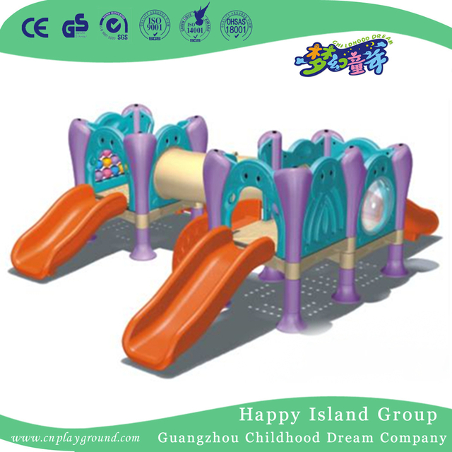 室内儿童塑料小滑梯游乐设备（WZY-423）