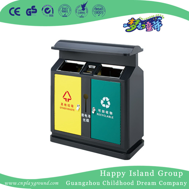 Kommerzielle Metall-Mülleimer für kommunale öffentliche Einrichtungen (HHK-15302)