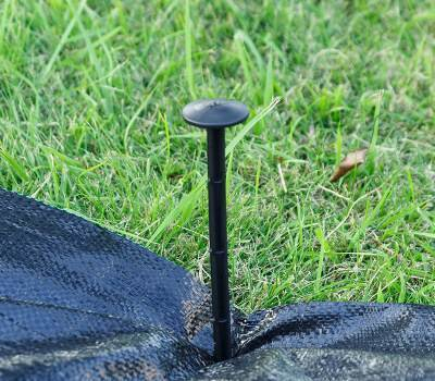 Anclaje negro de la estera de la mala hierba de los PP los 12CM para el jardín o las plantas