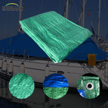 Lona de plástico impermeable PE azul-verde lona para agricultura para la agricultura