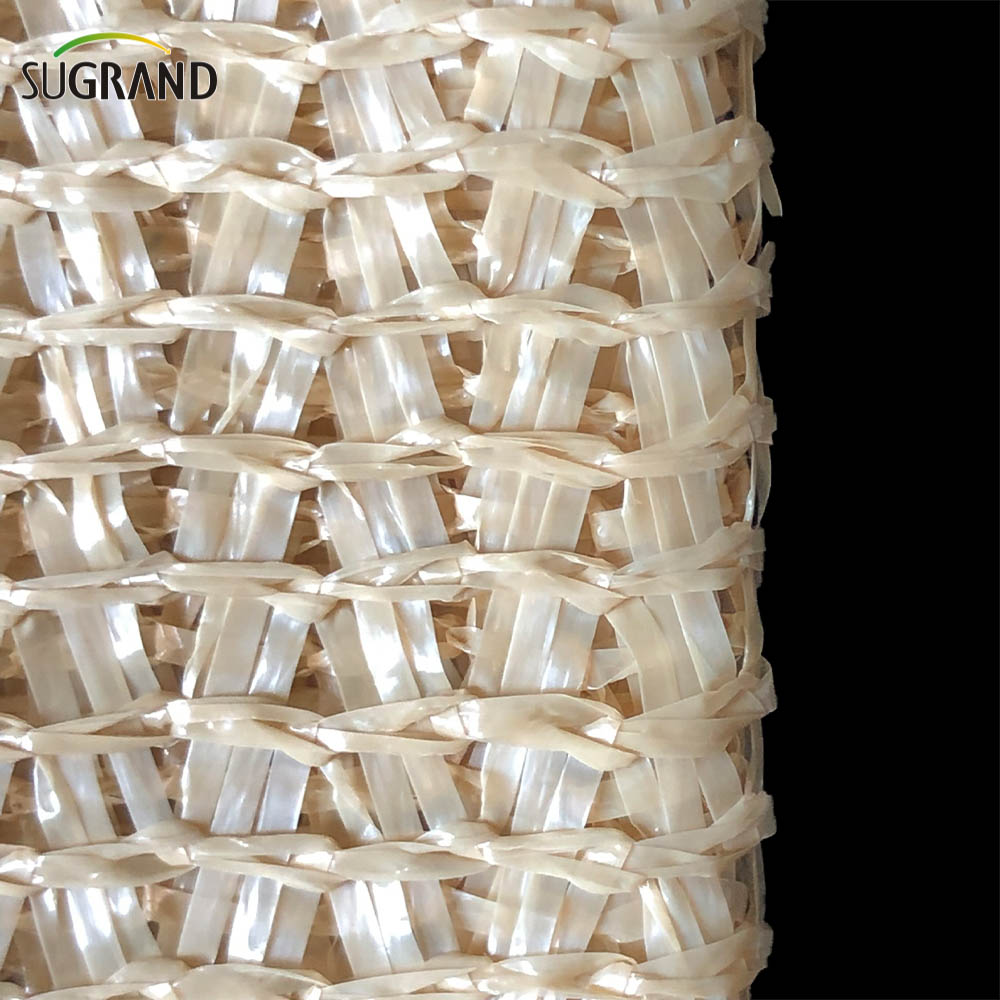 Six Needles White/Sand Yellow Mono Tape Shade Net