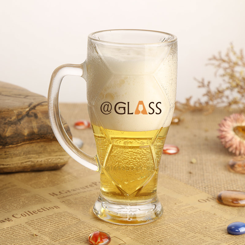 Glass Drinking Bottle with Handle 