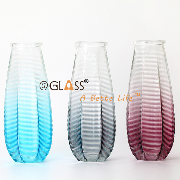 Colorful Glass Vase for Home Decoration