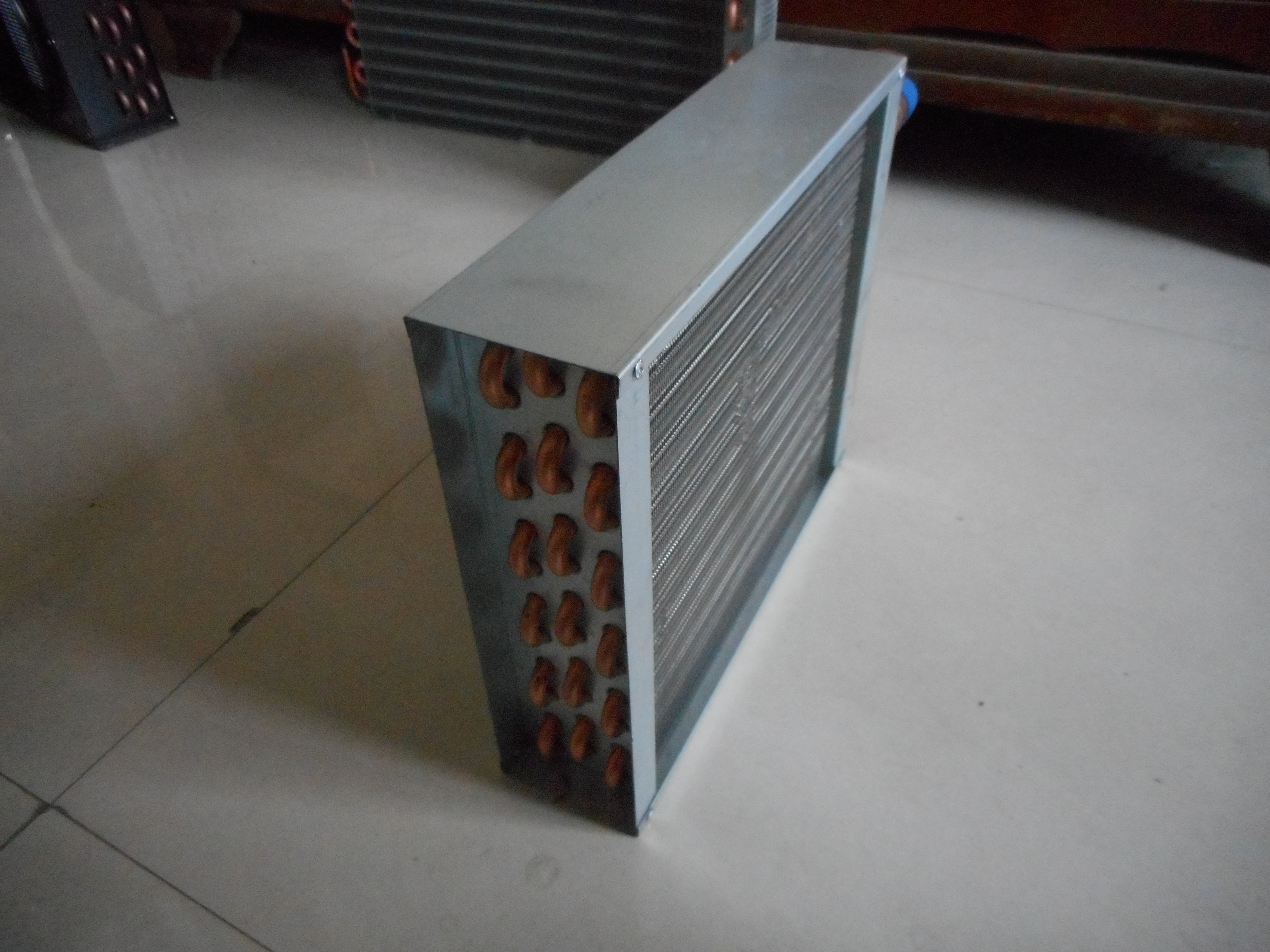 Evaporador de condensador de refrigeración de aire acondicionado de tubo de cobre
