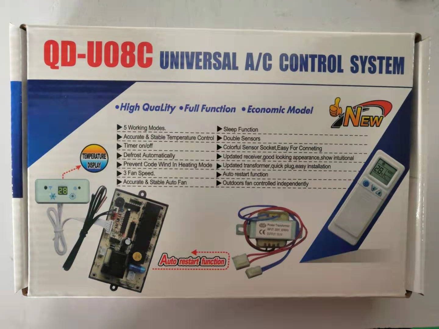 Télécommande de climatiseur universel QD-U08C