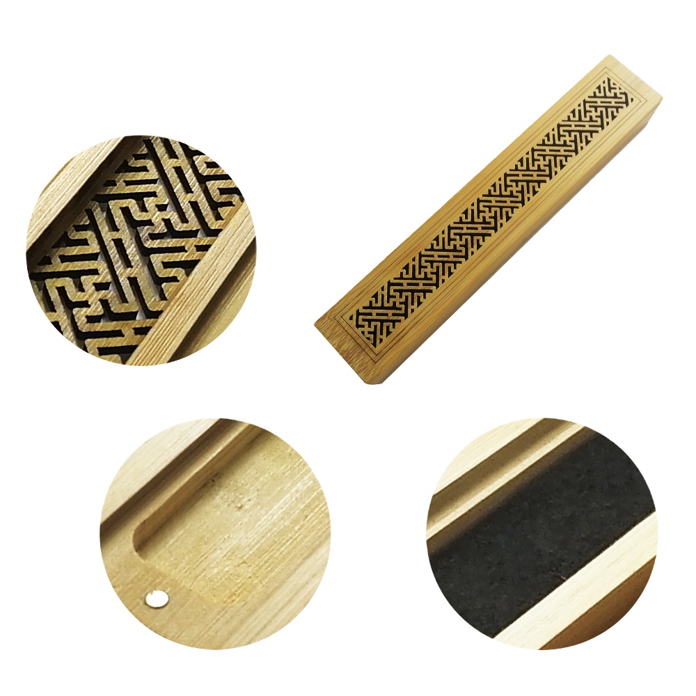 Chinese Wooden Bamboo Incense Packaging Box for Stick Burner