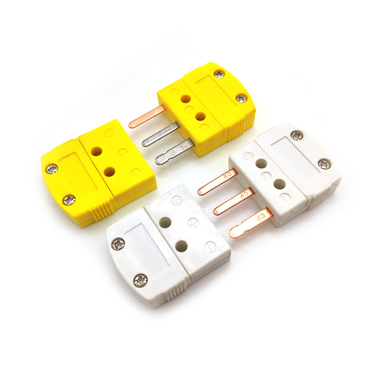 3 Prong Flat Pins Miniature Connector for Thermocouple, RTD and 3-Wire Thermistor