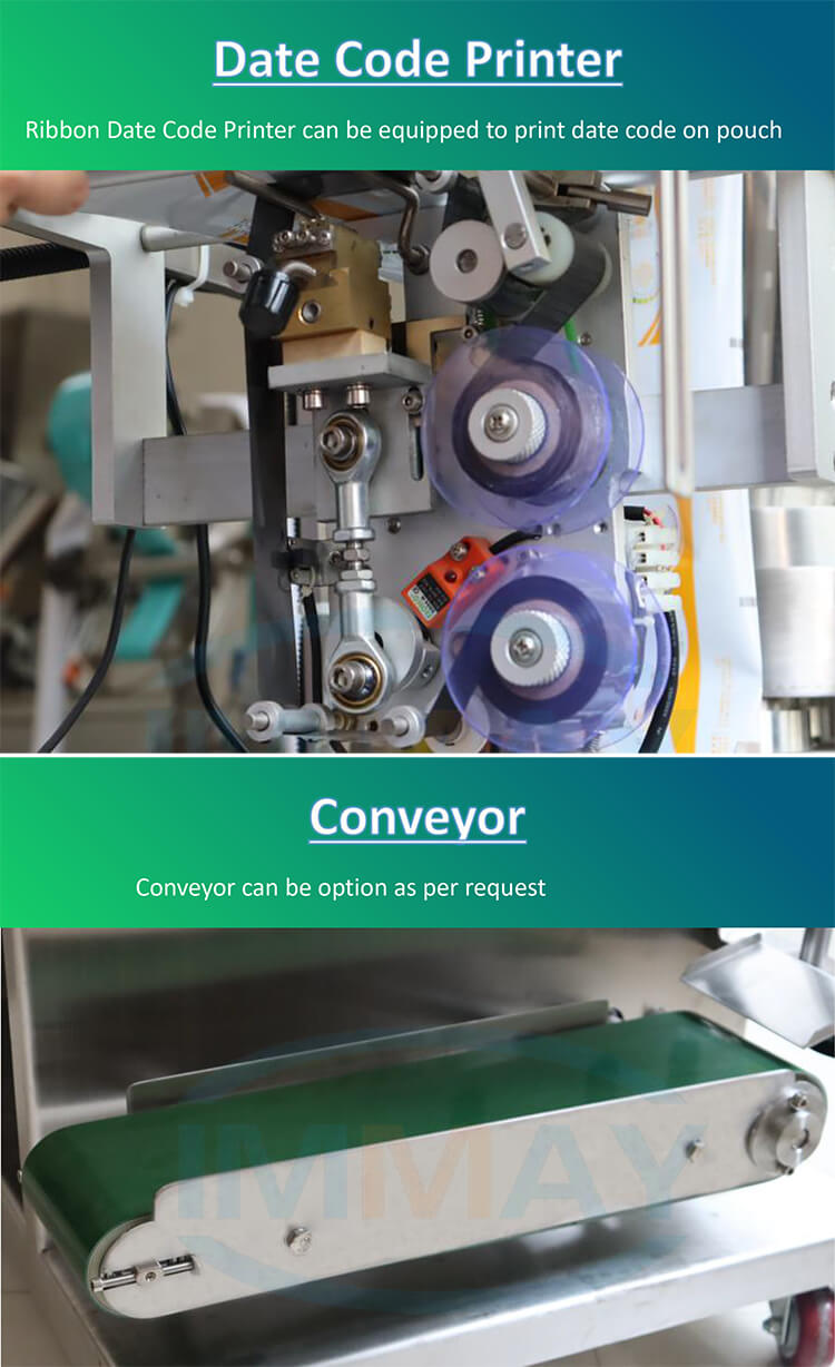 Sachet filling and sealing machine Máquina llenadora y selladora de bolsitas