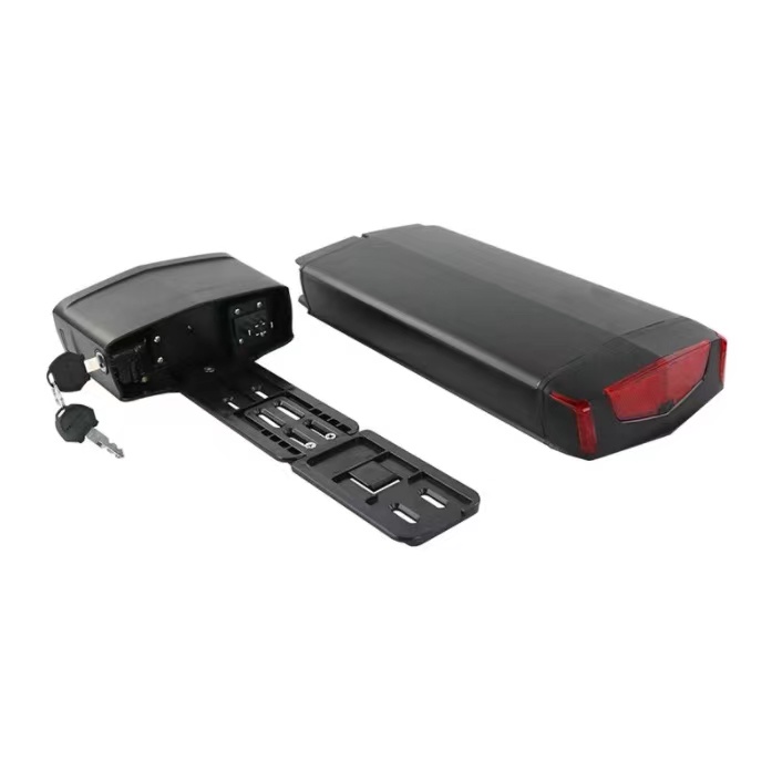 Rear Rack Electric eBike Battery 36V 13Ah 15Ah 10Ah 48V 12Ah With 20-28" 2 Layer Luggage for 1000W 750W 500W 350W 250W Motor