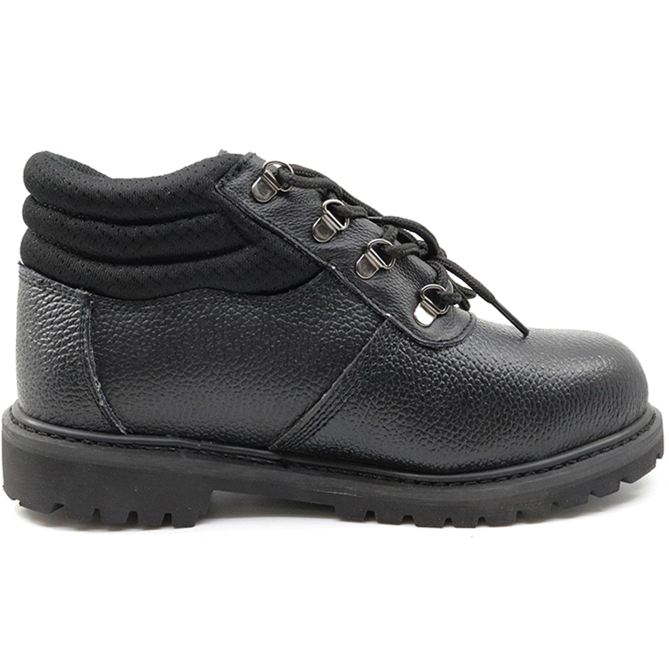 GY009 black steel toe cap goodyear welted safety shoes boots