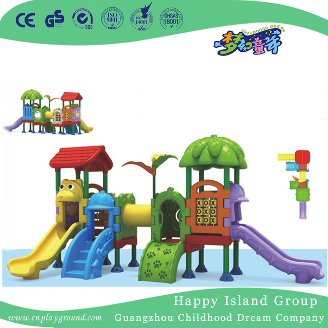 Hochwertiger kommerzieller Kinder-Kunststoff-Kleinrutschen-Spielplatz (ML-2008101)