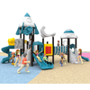 2022 New Design Large Outdoor Rocket Playground Kids Playground with Various Slides HKDLS-ZZ0701