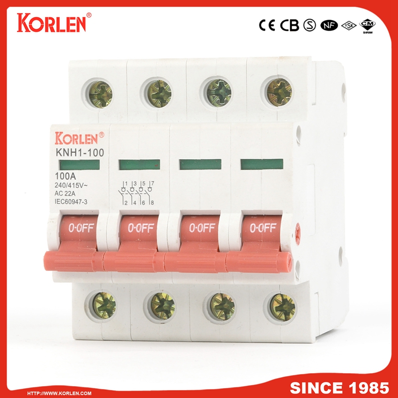 MCB Type Isolator Switch Main Switch DIN Type for Distribution Box