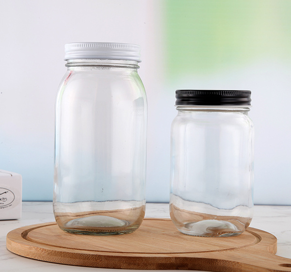 450 Ml Manson Jar Empty Food Storage Clear Glass Jar with Lid