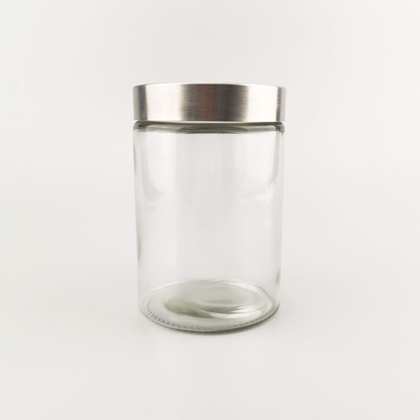 Clear Glass Food Jar