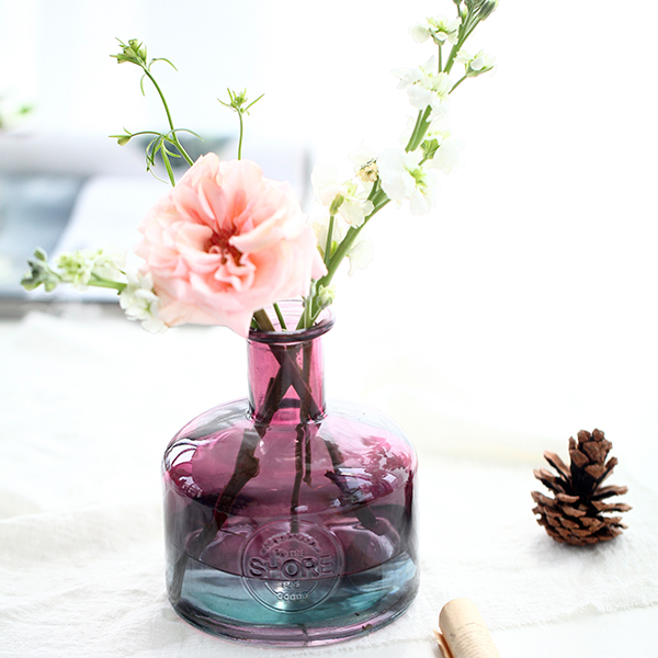 Colorful Glass Bottle for Centerpiece Wedding Home Decoration 