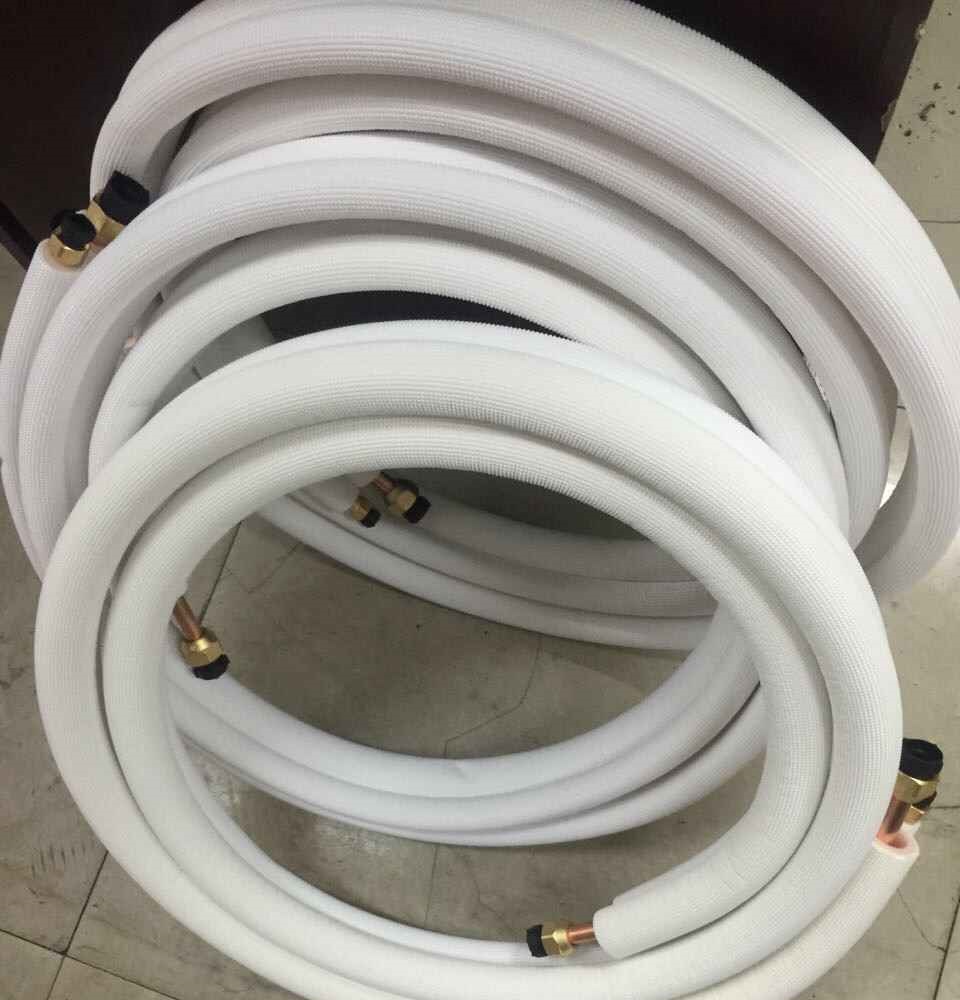Tuyau de raccordement en cuivre d'isolation de climatiseur HVAC 