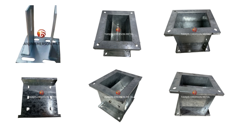 صندوق من الصفائح المعدنية المثقبة