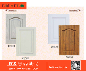 Customized Furniture parts PVC Film MDF Kitchen Cabinet Door