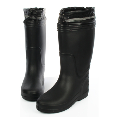 JW-310 Black slip resistant non safety mens EVA rain boots for work