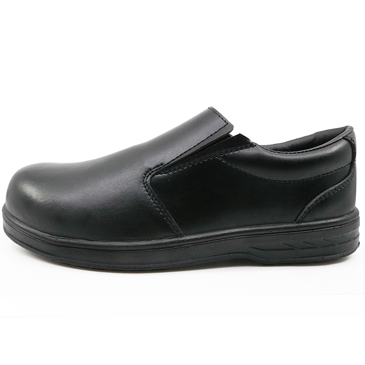 Black microfiber leather composite toe cap executive safety shoes