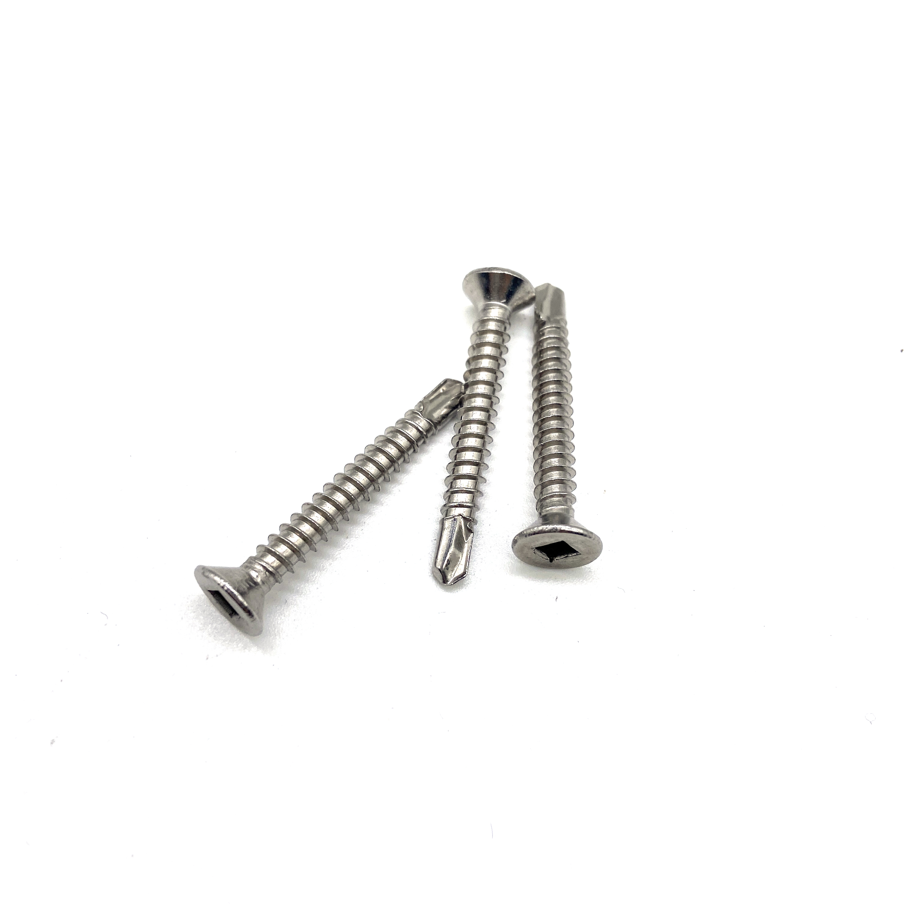 A2-70 A4-80 Acero inoxidable 304 316 A2 A4 Tornillos autoperforantes de cabeza cuadrada avellanada