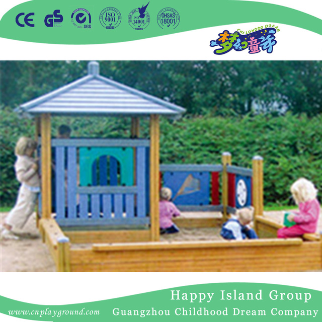Outdoor Kids Play Pavilion und Sand Pool Kombination öffentliche Einrichtung (HHK-14908)