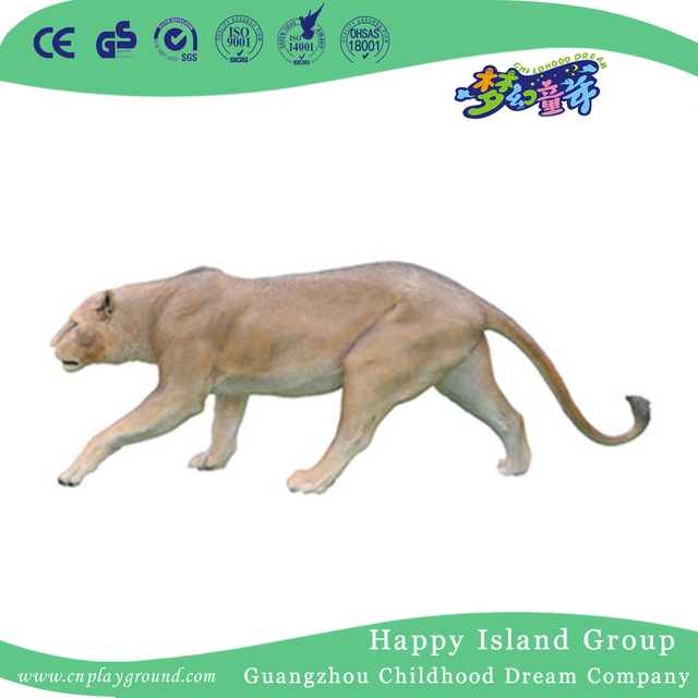FRP große Tiger-Tierskulptur im Freien (HHK-12805)