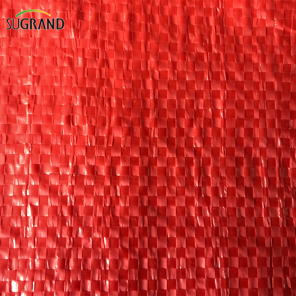 Bolsa de red de malla de plástico rojo HDPE virgen para patata