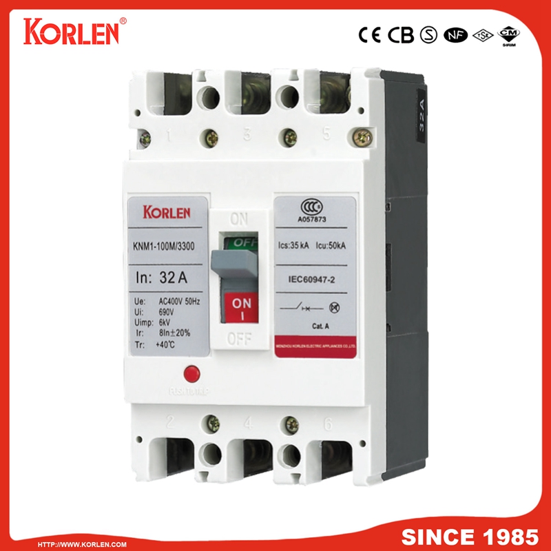 Moulded Case Circuit Breaker MCCB with Ce CB (KNM1 3P/4P) 32A~800A 3p