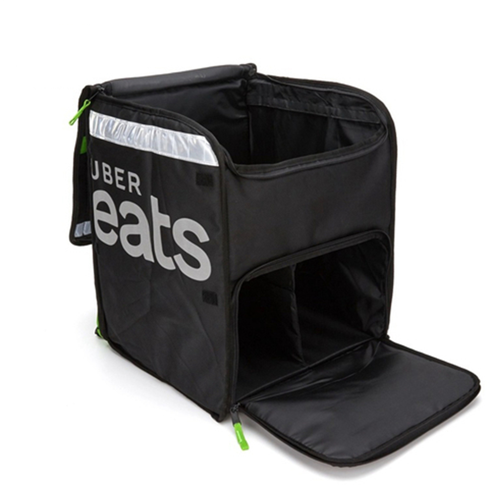 Custom Large Pizza Hot Cooler Backpack Insulated Thermal Sac Uber Eats Fast Food Delivery Bag For Motorcycle