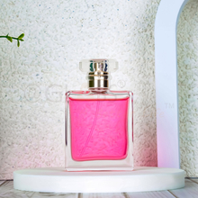 Personalized perfume bottle with perfume sprayer and fancy cap