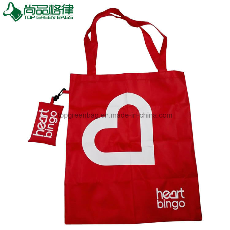Shopping Polyester Foldable Bag with a Small Pouch (TP-FB167)