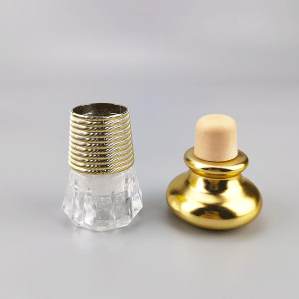 Glass Cork with Metal Cap 