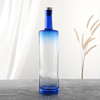 Empty Clear Finish Liqueur Glass Bottle With Special Design