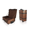 Wine Box Manufacturer Brown PU leather vintage suitcase