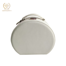 White Round Hat Storage Box with Lid, Stuffed Animal Toy Storage Box, Large Pop-Up Hat Storage Bag, Men And Women Travel Hat Box